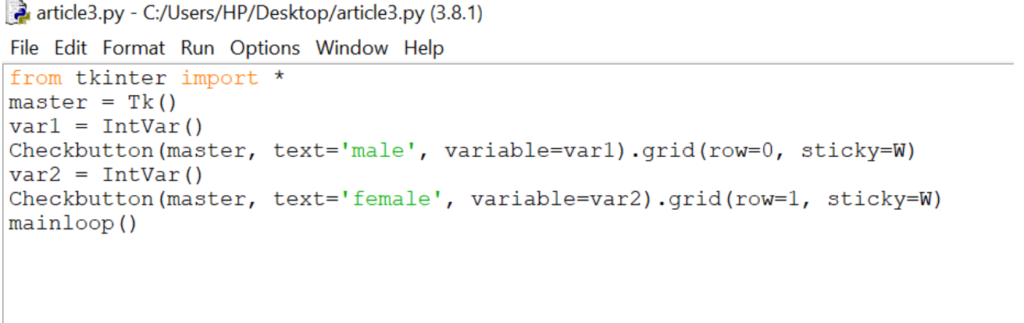 Python GUI Programming With Tkinter - Python Programs