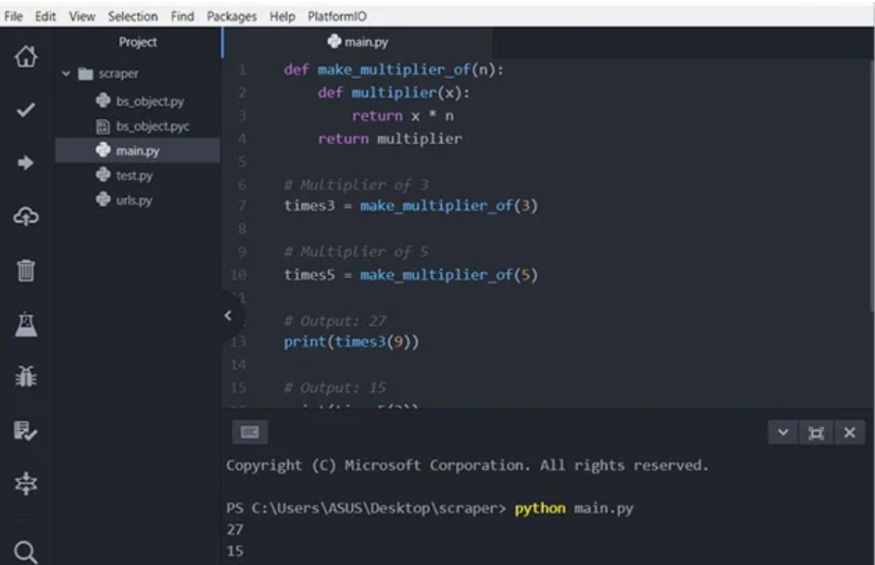Python IDEs and Code Editors_using atom