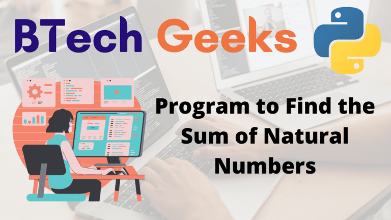 Python Program to Find the Sum of Natural Numbers - Python Programs