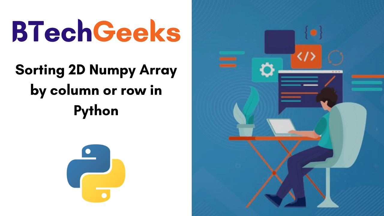 Sorting 2D Numpy Array by column or row in Python | How to sort the ...