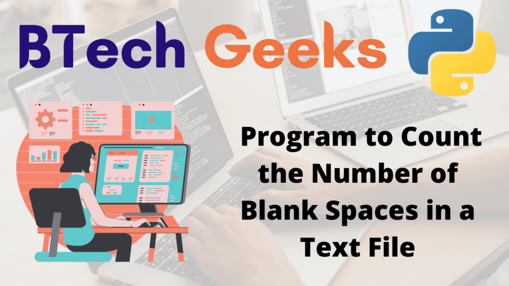 Program to Count the Number of Blank Spaces in a Text File