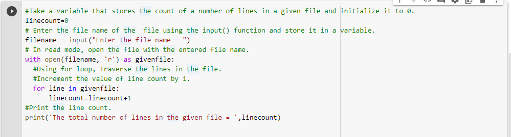 Python Program To Count The Number Of Lines In A Text File Python 