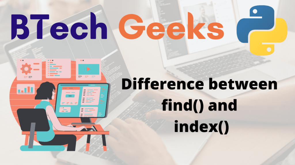 Difference between find() and index() in Python