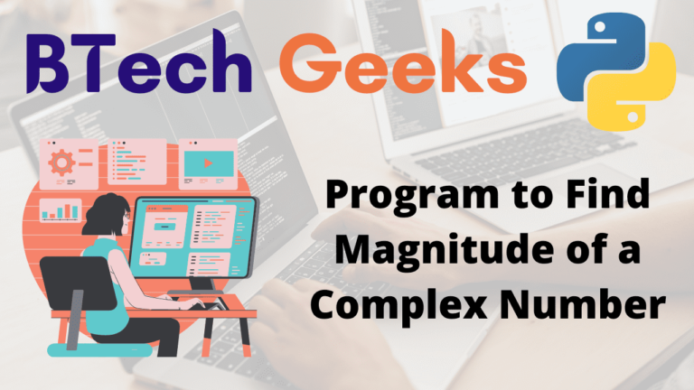 Python Program To Find Magnitude Of A Complex Number Python Programs Python program to find magnitude of a complex number python programs