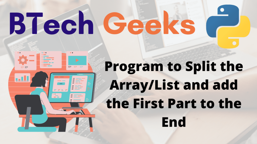Program to Split the ArrayList and add the First Part to the End