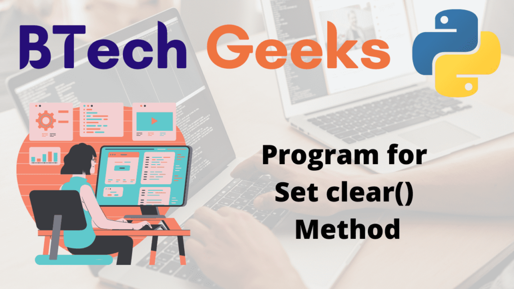 Program for Set clear() Method