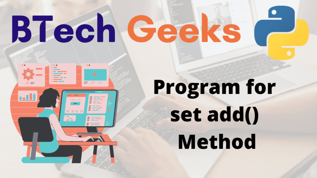 Program for set add() Method